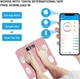 Умные напольные весы Bluetooth до 180 кг, для Android или IOS, с измерением основных показателей тела, розовые - изображение 8