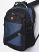 Мужской рюкзак Swissgear 8810, универсальный портфель для города, туризма, учебы, с USB портом, отделением для ноутбука, синий - изображение 2