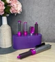 Стайлер 5в1 HAIR BRUSH Styler + кейс, потужність 1000 Вт, для різних типів волосся з функціями надання об'єму, випрямлення, укладання, сірий з рожевим - зображення 1
