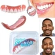 Знімні вініри для верхнього ряду зубів Perfect Smile Veneers, накладки на верхню щелепу для ідеальної усмішки, білі - зображення 7