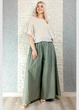Брюки жіночі палаццо батистові на резинці оливкові New Collection M-XL 15-144 - зображення 1