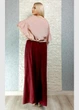 Брюки жіночі палаццо батистові на резинці бордові New Collection M-XL 15-140 - зображення 6