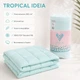 Одеяло летнее TROPICAL 140х210 см IDEIA, искусственный лебяжий пух, лёгкое, гипоаллергенное, полуторное мята - изображение 4
