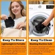 Черная подушка-сумка для подорожей Travel Pillow Bag 2в1 - зображення 7