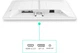 Монітор 23.8" Philips Evnia 24m2n3201p/00 White - зображення 3