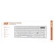 Клавіатура бездротова 2E KS270, Silver/White (2E-KS270WBWH_UA) - зображення 2