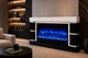Электрический камин Logos Long 158 1500Вт Bluetooth звук потрескивания дров Black with white (10080143) - изображение 4