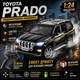 Радиоуправляемая машинка Toyota Land Cruiser Prado 1:24 METAL RC со светом и звуком, дрифт - изображение 1
