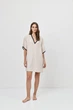 Пляжное женское платье туника Aruelle Horizon dress XS бежевий - изображение 1