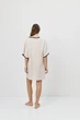 Пляжное женское платье туника Aruelle Horizon dress XS бежевий - изображение 5