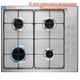 Варильна поверхня газова ELECTROLUX KGS6404SX - зображення 1