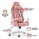 Геймерське крісло Hell's Chair HC-2001 Pink White - изображение 10