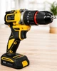 Акумуляторний шуруповерт CB-3995 64V з 2 акумуляторами Li-Ion дриль шурупокрут швидкозатискний патрон реверс підсвітка набір бітів насадок гнучкий подовжувач кейс електроінструмент для ремонту монтажу складання меблів будівельних робіт домашньої майстерні - изображение 5