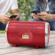 Портативна колонка RX 1855BT Bluetooth акустика 10Вт бездротова колонка з акумулятором USB AUX аудіосистема для смартфона ноутбука ПК TV компактна переносна музична колонка для дому офісу подорожей відпочинку на природі червона - зображення 2