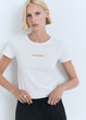 Футболка из хлопка Mango размер XL - изображение 1