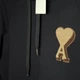 Худи утепленное мужское Ami Paris Ami De Coeur Hoodie AP05001.1M M Черное (396556914811) - изображение 4