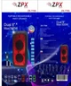 Портативна акустична Bluetooth-колонка з RGB-підсвічуванням і мікрофоном ZPX-7785 2х8" 500Вт 84х36х34 см - изображение 3