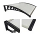Козырек для двери из поликарбоната Metal-gum KlasK100x150 150 х 100 см навес для балкона Белый - изображение 3