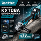 Аккумуляторная угловая шлифовальная машина Makita DGA554ZL - изображение 2