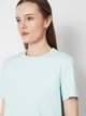 Футболка хлопковая женская Vero Moda 10294544 XS Blue Glow (5715870850680) - изображение 4