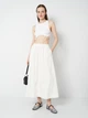 Юбка миди летняя женская Vero Moda 10346135 M Snow White (5715865226742) - изображение 3
