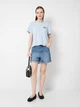 Футболка хлопковая женская Vero Moda 10311633 S Cashmere Blue (5715871669908) - изображение 3