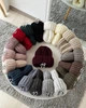 Объемная вязаная шапка с отворотом Мягкая ручной вязки One Size Белый (Шапка Джинжер 495) - изображение 10