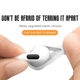 Антискользящие накладки для наушников Airpods 4 (комплект 3 пары), White - изображение 2
