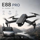 Квадрокоптер E88 EVO з камерою, безщітковими моторами Brushless, Wi-Fi FPV, оптичним позиціонуванням, до 15 хв польоту, кейс + 1 акумулятор - зображення 1