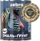 Эмаль-грунт Zebra PROF 1304 19-0414 0.8 кг Forest Night (4823048033719) - изображение 2