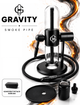 Кальян портативный Gravity Smoke Pipe черный 40см из нержавеющей стали для походов - изображение 1