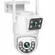 Уличная Wi-Fi камера видеонаблюдения iCSee 8MP 2 линзы, PTZ, двойная камера 4MP+4MP, датчик движения, IP66 - изображение 3