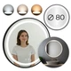 Кругле настінне дзеркало ModernHome Anti-Fog з LED-підсвіткою 80 см. - зображення 1