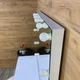 Туалетный гримерный столик с подсветкой, лампочками и безрамным зеркалом, 100 см - изображение 6