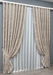 Комплект готових штор VR-Textil Жакард Sultan YL № 1206ш Сіро-бежевий 150х270 см 2 шт (33-0027) - зображення 3