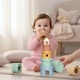 Силіконова м’яка пірамідка-прорізувач Замок для малюків BPA Free 6+ місяців - зображення 3