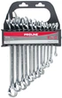 Zestaw kluczy oczkowo-płaskich Proline 12 szt. 6-22 mm (35312) (5903755353122) - obraz 1