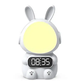 Часы детские с будильником Кролик Rabbit clock with LIGHT белый (2127637) - изображение 2