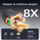 Кабель Type-C на Type-C для швидкого заряджання AceFast C19-03 (1.2m, PD, 60W, 3A). Black - зображення 8