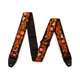 Гитарный ремень Dunlop JIMI HENDRIX BLACKLIGHT MONTEREY ORANGE STRAP - изображение 2