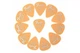 Набор медиаторов FENDER Dura-tone Delrin Picks 0.84 MM, 351 Shape - 12 Pack Butterscotch Blonde - изображение 4
