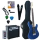 Гитарный набор Yamaha GIGMAKER ERG121 GPII (Metallic Blue) + чехол, комбоусилитель и аксессуары - изображение 1