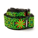 Гитарный ремень Dunlop JIMI HENDRIX BLACKLIGHT FILLMORE GREEN STRAP - изображение 1