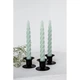 Набор из 6 декоративных свечей 2,2 x 21 см резедово-зеленого цвета Candles with a Twist Kunstindustrien - изображение 3