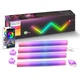 Настінні модульні Smart LED панелі DIY-SLX06 RGBIC 177LED з Bluetooth та пультом, AC 100–240V (набір із 4шт.) Білий - зображення 1