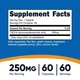 Природные добавки Nutricost Тауроурсодезоксихолевая кислота 250 мг TUDCA 60 капсул - изображение 4