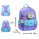 Рюкзак школьный ортопедический мягкий Yes Pusheen Summer S-104S 550255 фиолетовый для девочки первоклассницы в школу - изображение 3