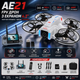 Квадрокоптер AE21 с пультом с экраном 4.3", 1 аккумулятора, FPV дрон, камера, до 100 м, бесщеточный до 20 мин. - изображение 1