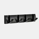 Вешалка для одежды и аксессуаров на 4 крючка Mirrow Черная (L08344132) - изображение 1