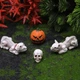 Гарбуз і скелети, 4 шт Фігурки з полістоуну Halloween для міні-саду - изображение 1